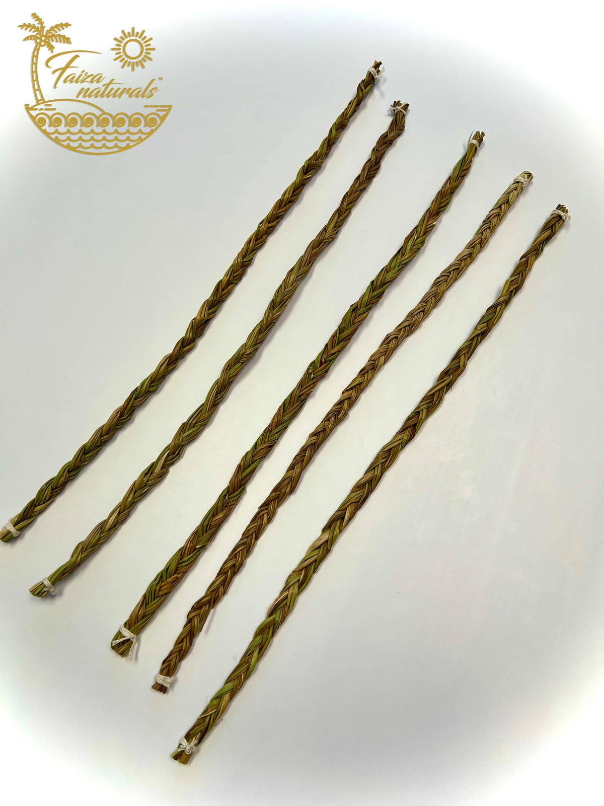 Four braided hair extensions on a white background with 'Taina Naturals' logo.
