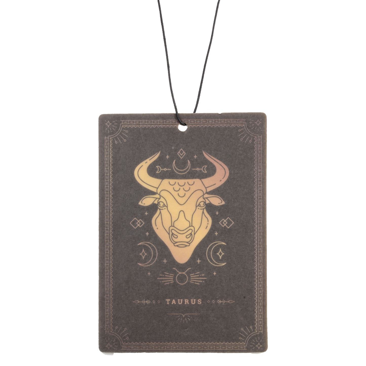 Air freshener with Taurus zodiac design on a white background