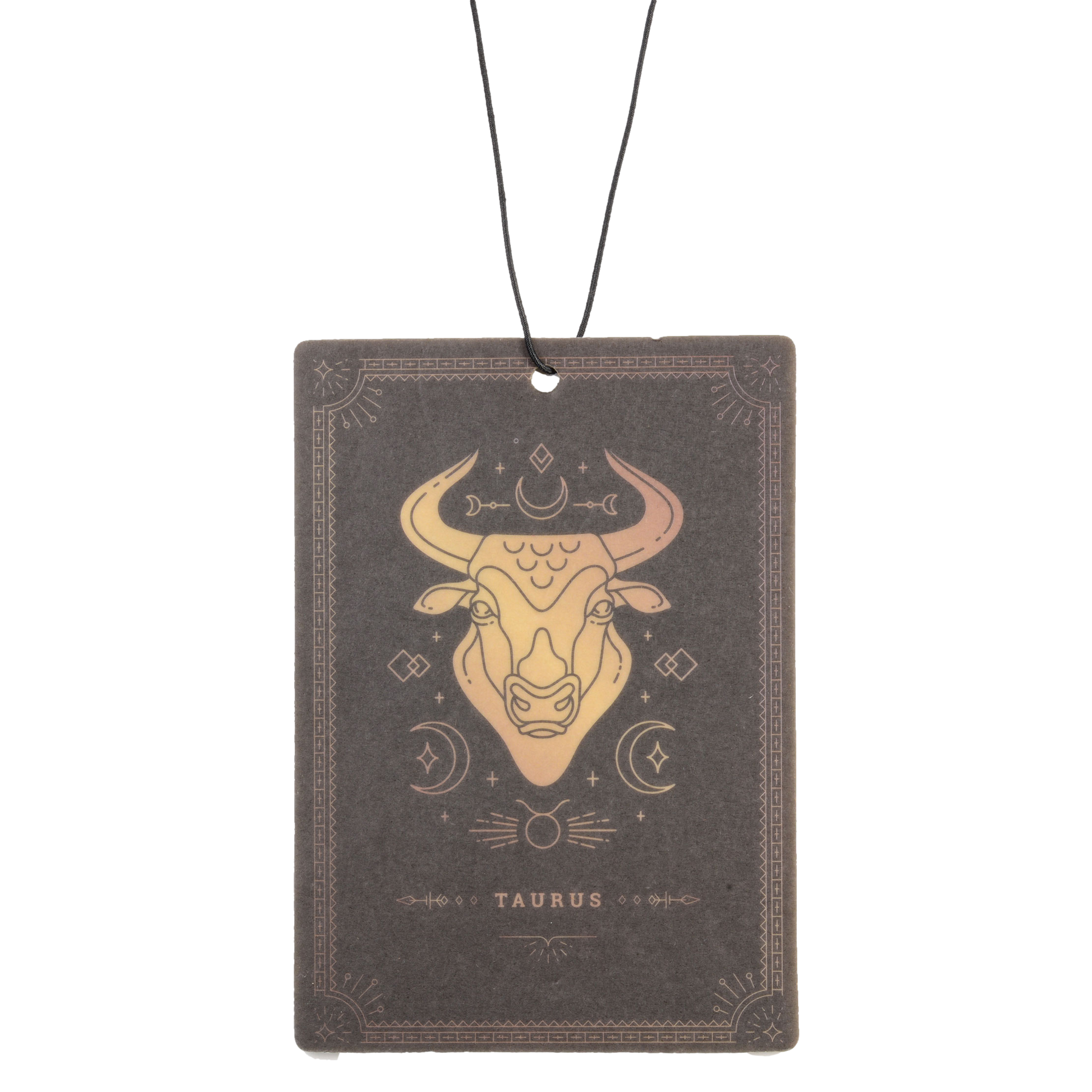 Air freshener with Taurus zodiac design on a white background