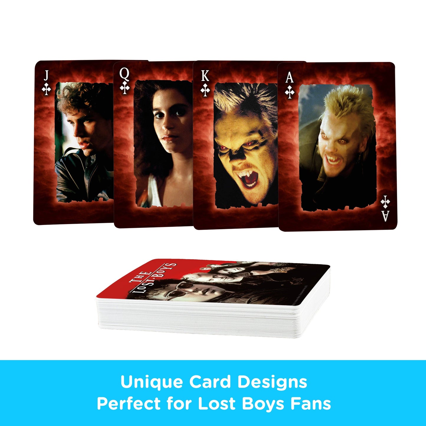 Set of playing cards with unique designs on a white background
