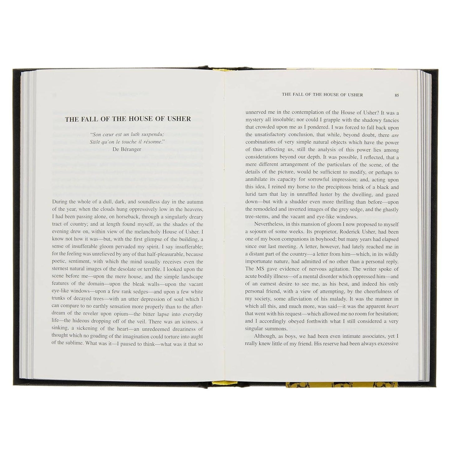 Open book with text on a white background