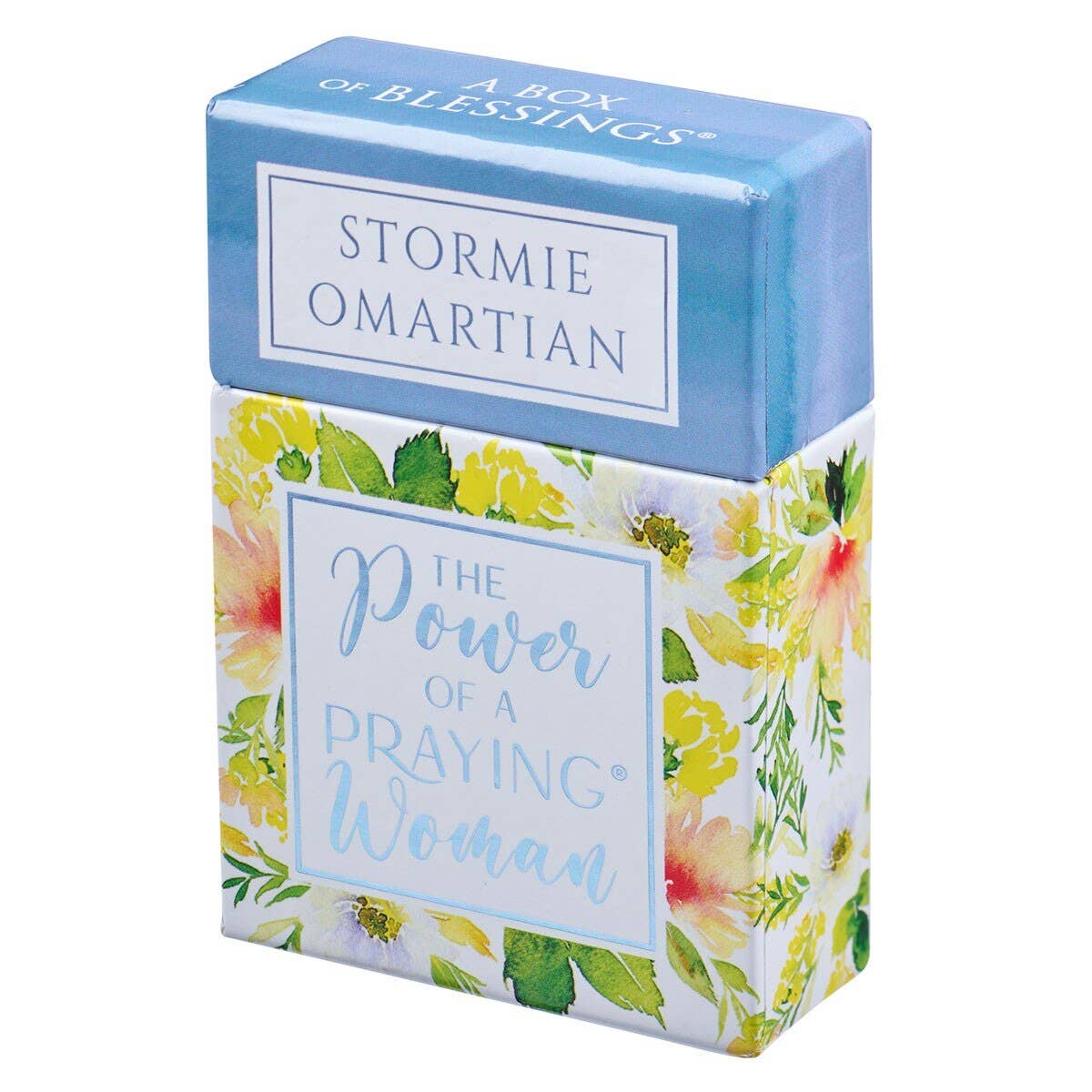 Box of Blessings by Stormie Omartian with floral design and text on a white background