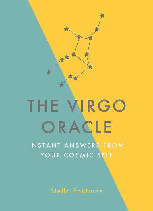 Book cover of 'The Virgo Oracle' with a geometric design and title text.