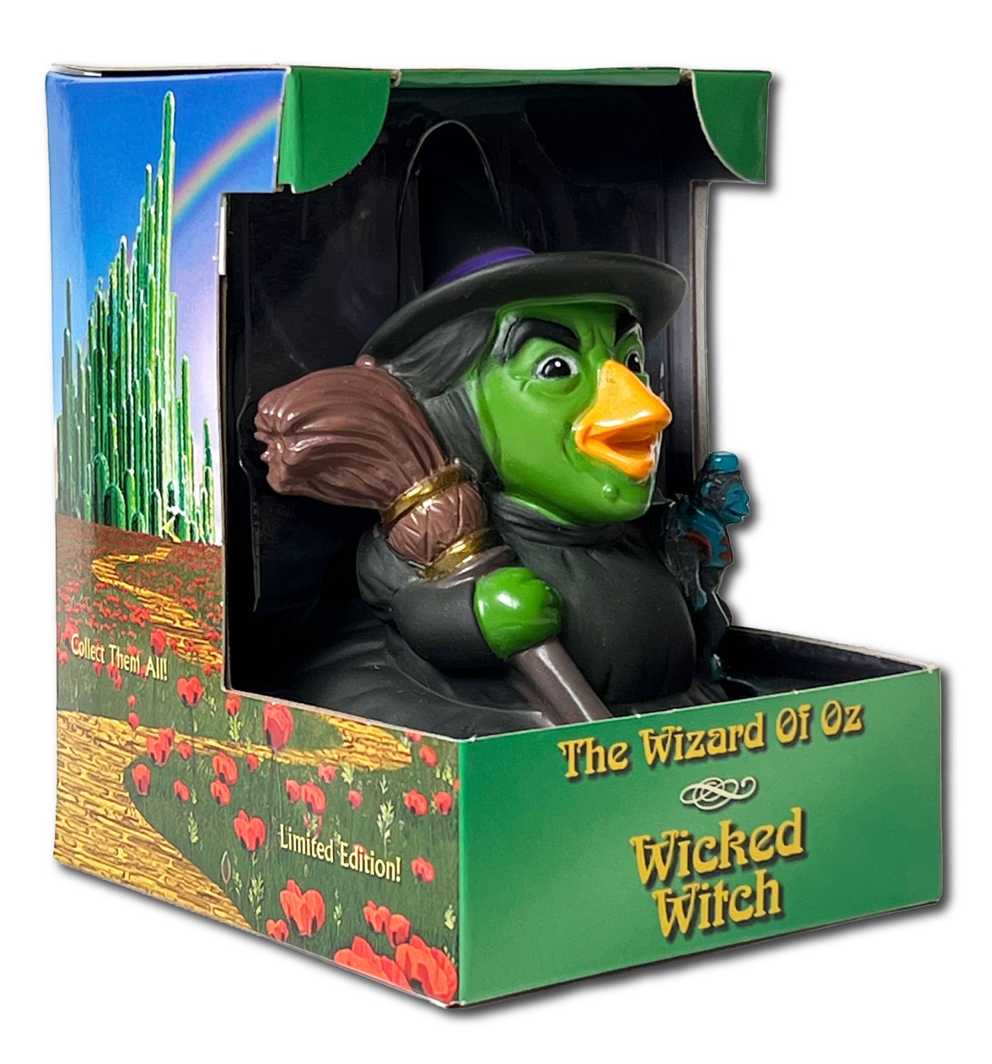 Wicked Witch figurine from 'The Wizard of Oz' in packaging with colorful design.