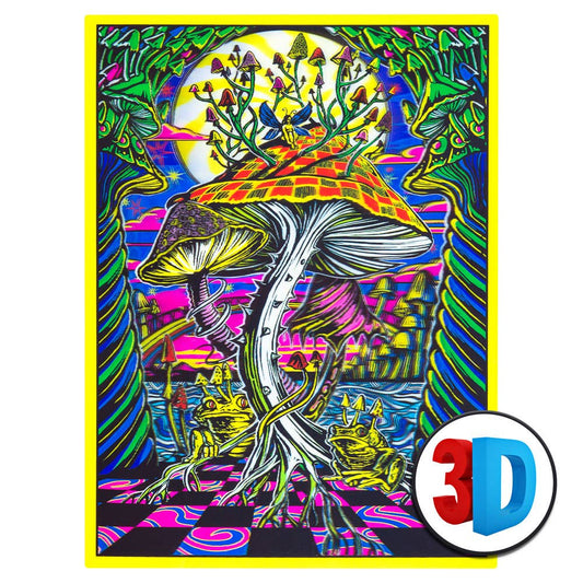 MAGIC MUSHROOM LENTICULAR POSTER