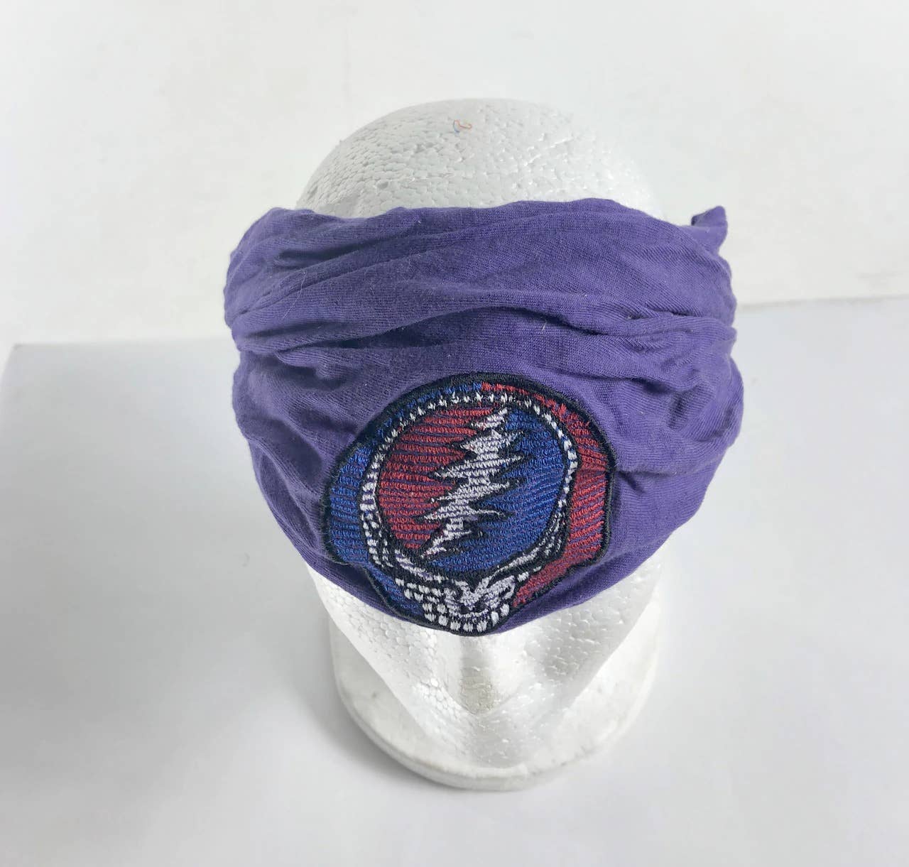 Grateful Dead Stonewashed Steal Your Face Embroidery Headban