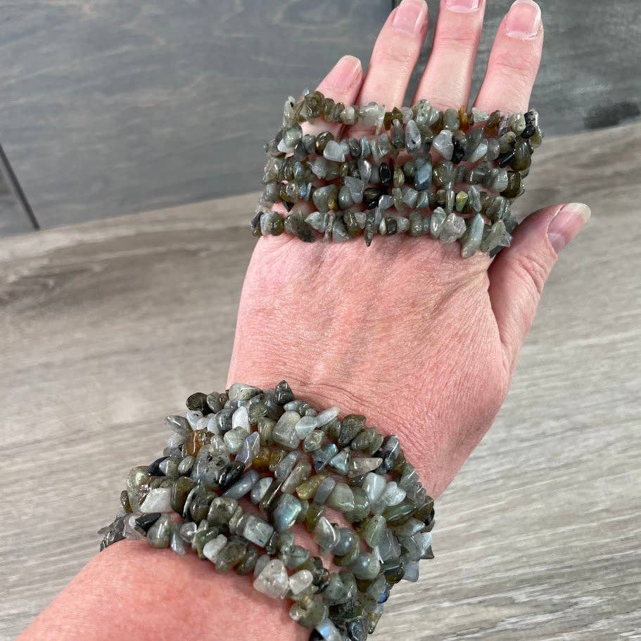 Gemstone Chip Bracelets