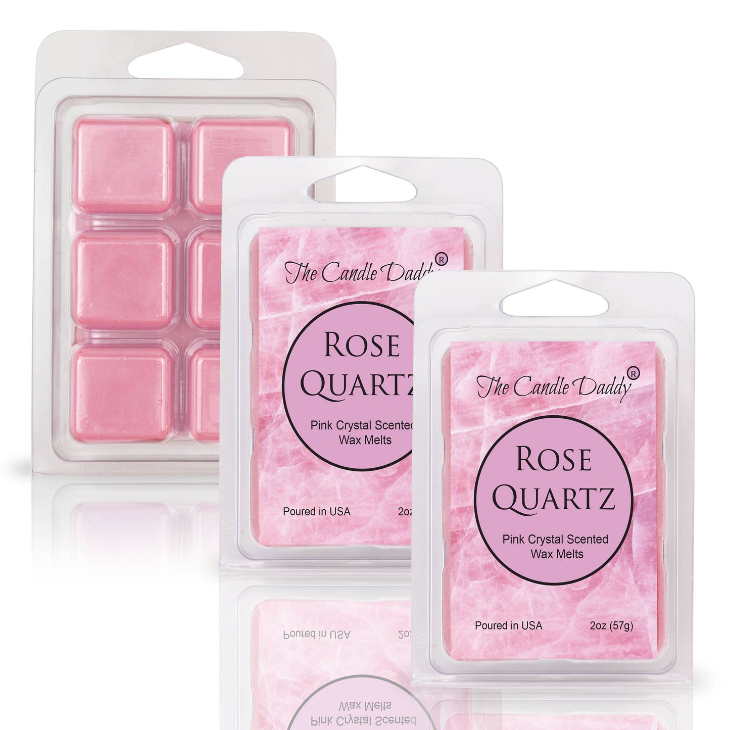 ROSE QUARTZ - PINK CRYSTAL SCENTED WAX MELT