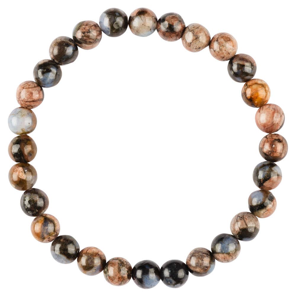 6mm Crystal Gemstone Stretch Bracelets