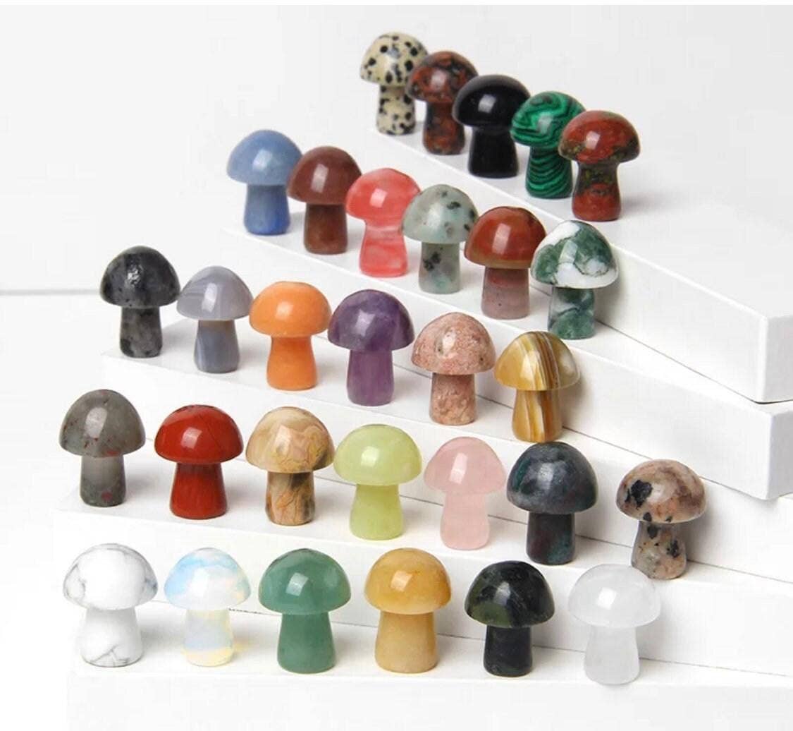 Crystal Mushrooms | Crystals | Decor | Natural stone |