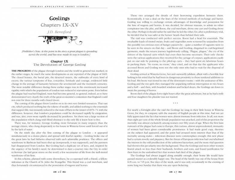 Endless Apocalypse Short Stories (Gothic Fantasy)