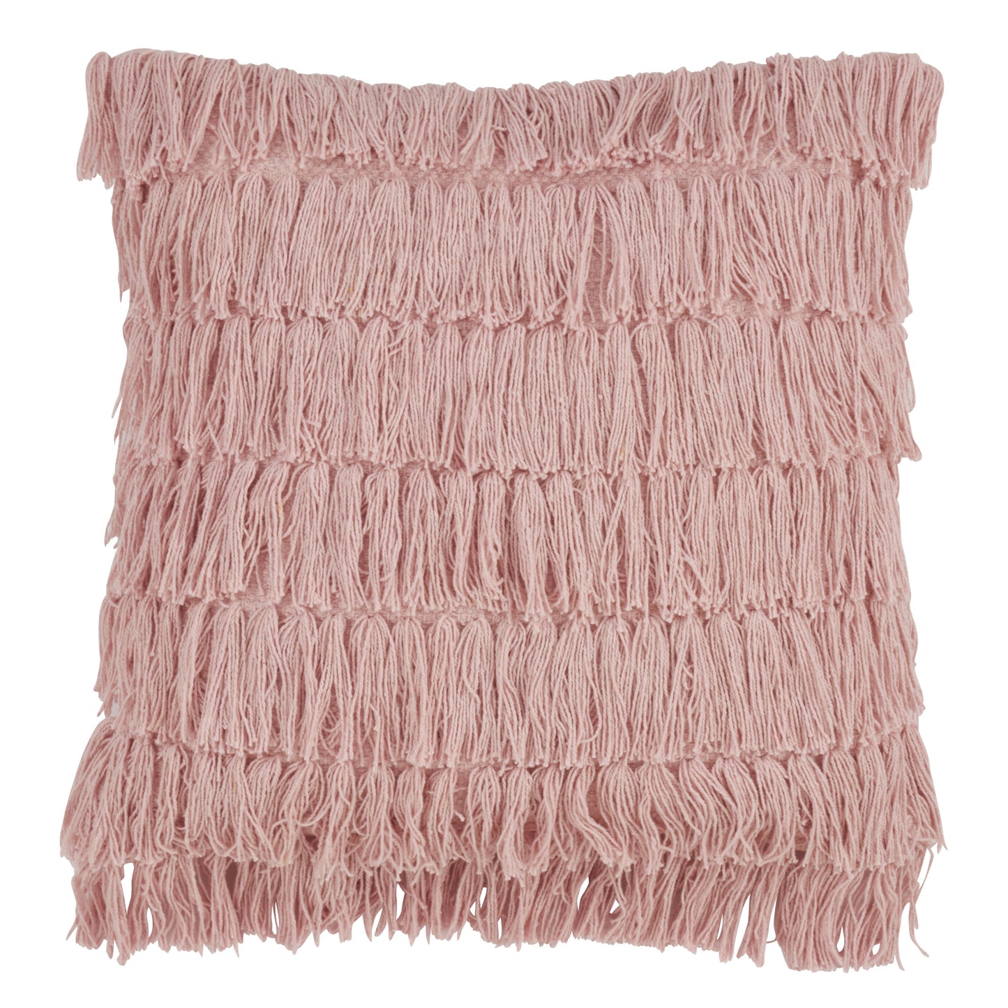 Woven Fringes Throw Pillow