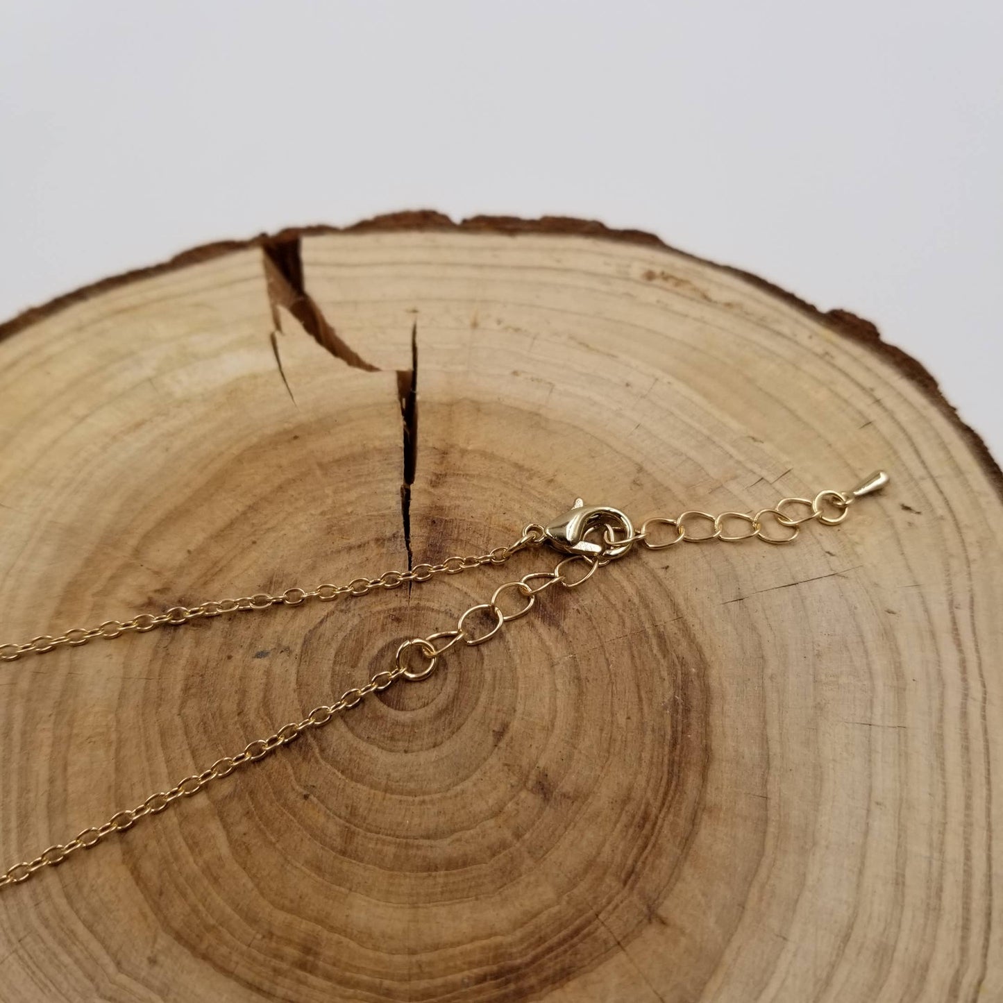 Natural Blue Quartz Gold-Plated Pendant Necklace
