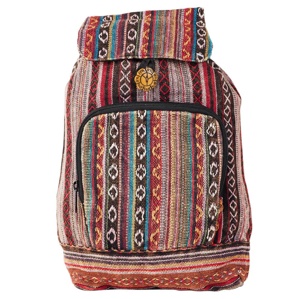 Stonewash Striped Backpack - Inspired by Traditional Crafts