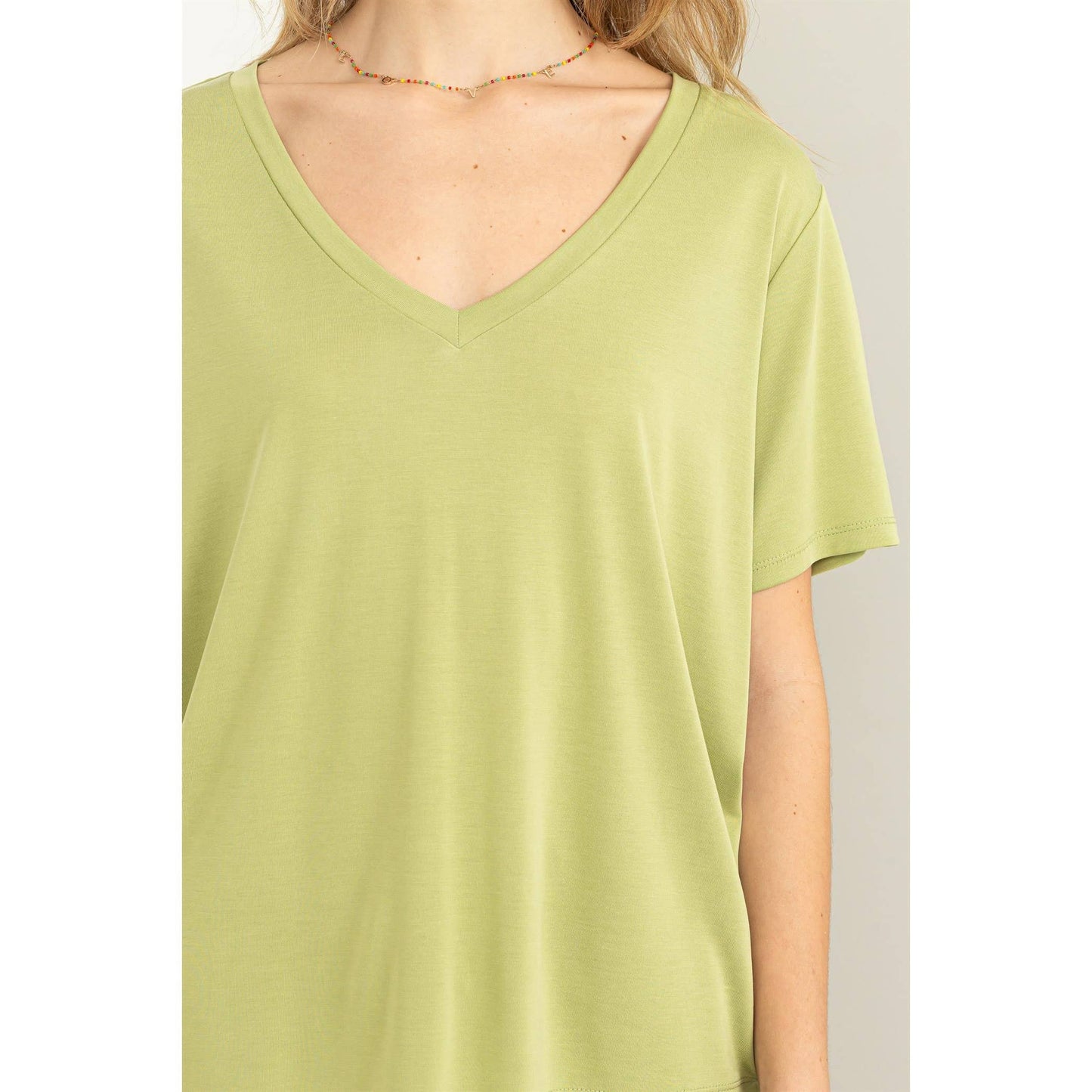V-Neck Short-Sleeve Top