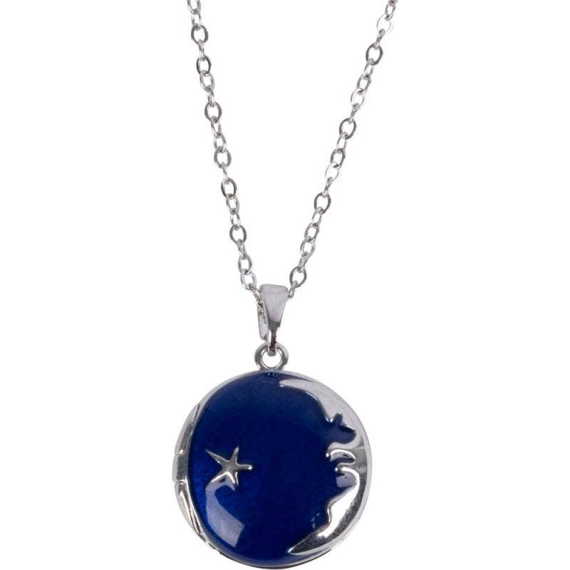 NIGHT SKY SILVER TONE NECKLACE