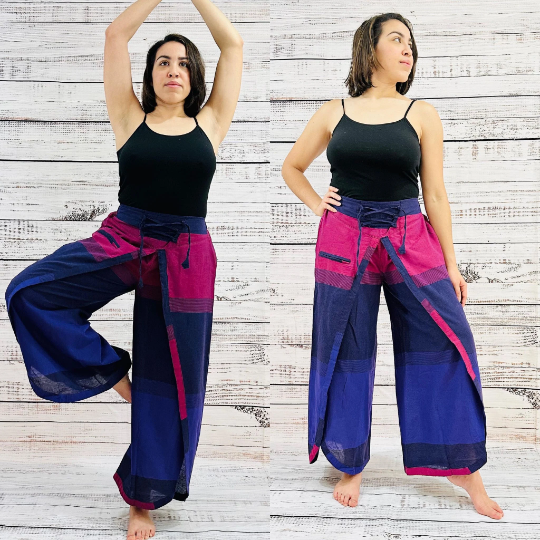 Printed Cotton Double Layer Palazzo Pant