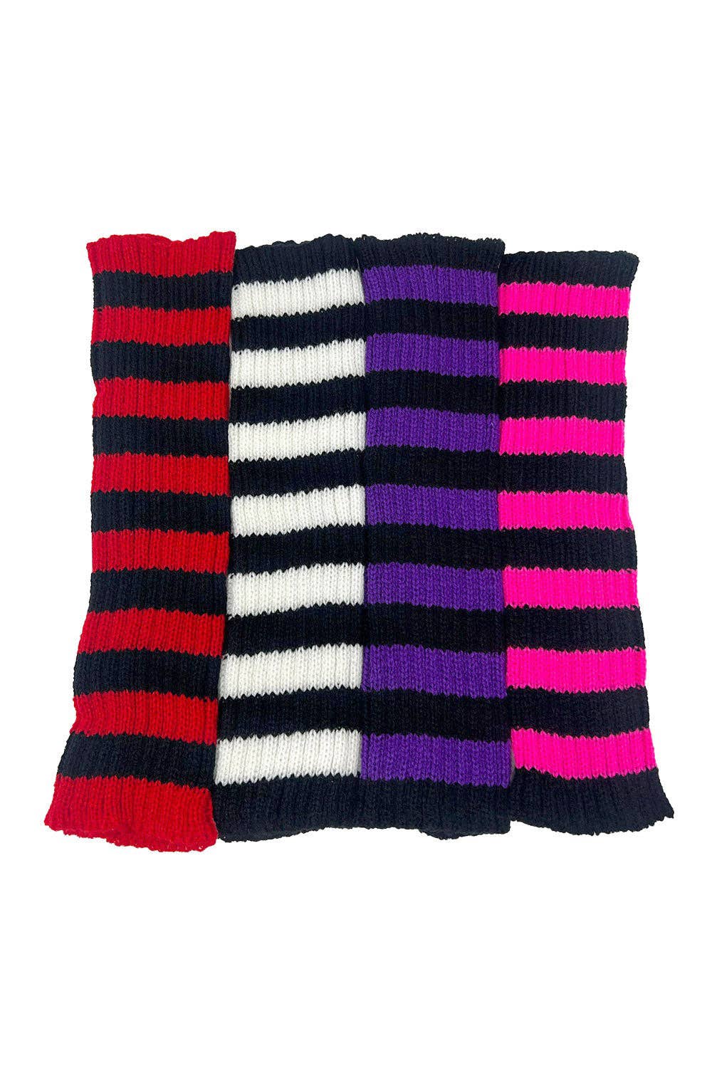 Spooky Striped Arm Warmers [Multiple Colors]