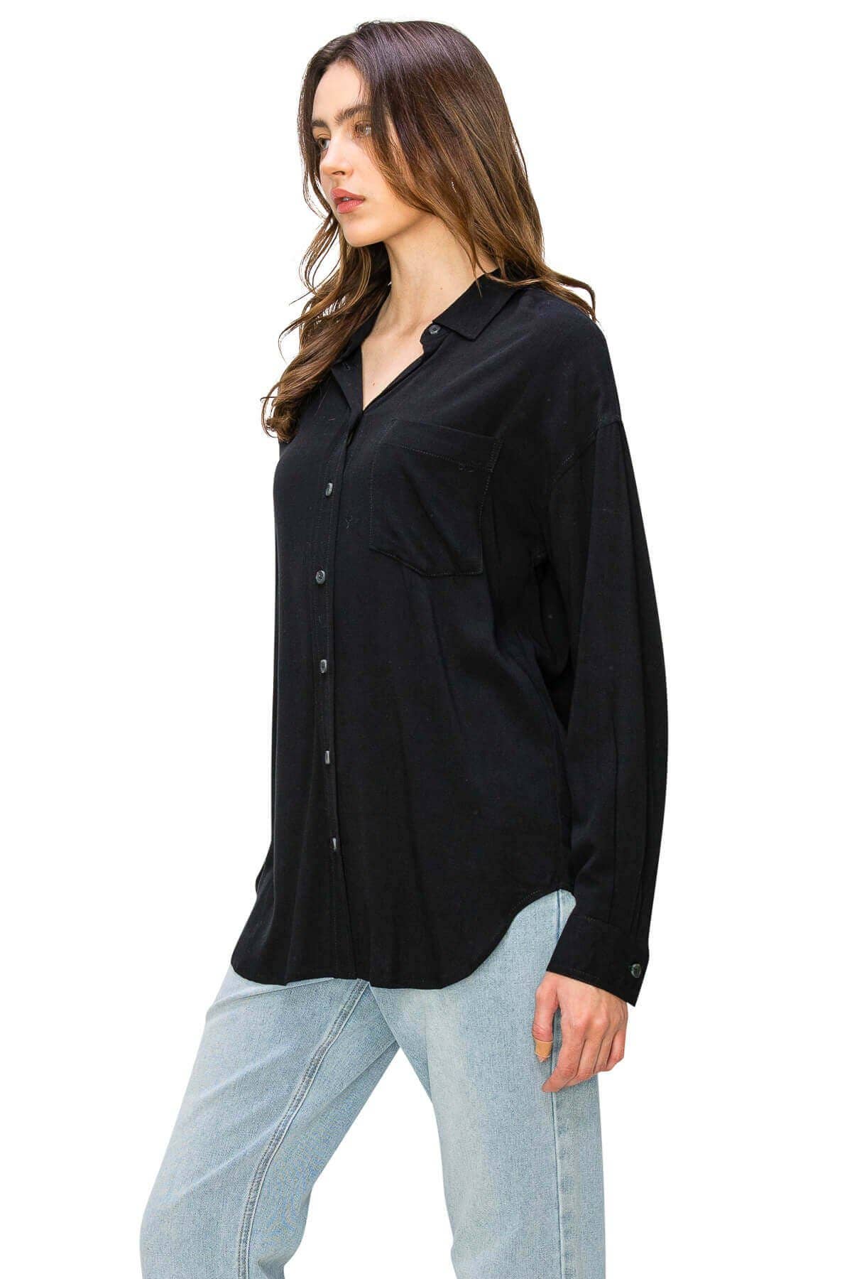 CALI1850 RELAXED LINEN BUTTON DOWN SHIRT (20728JLN486)