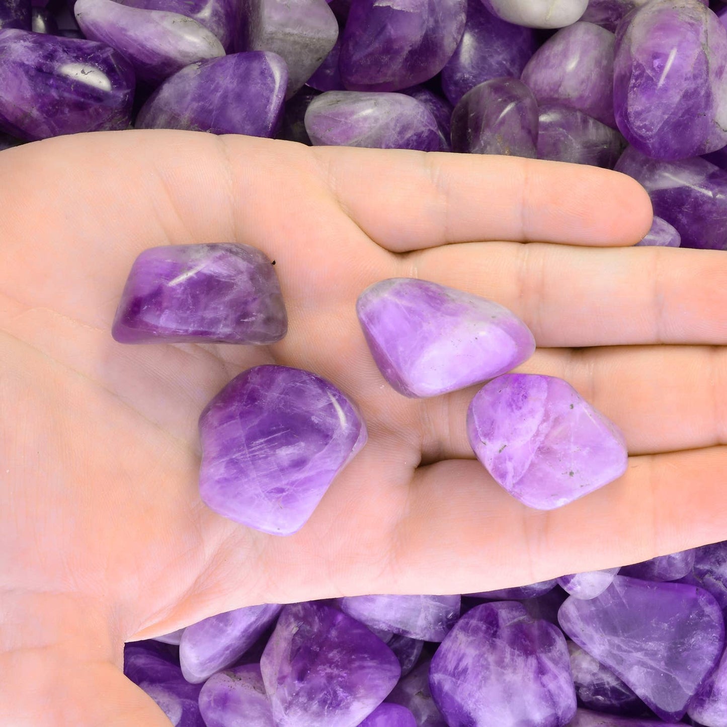 Tumbled Deep Purple Amethyst - Madagascar (1 lb)