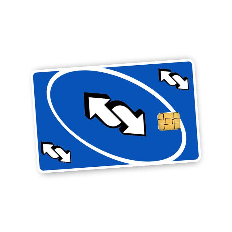 Reverse Credit Card Skin (Decal)