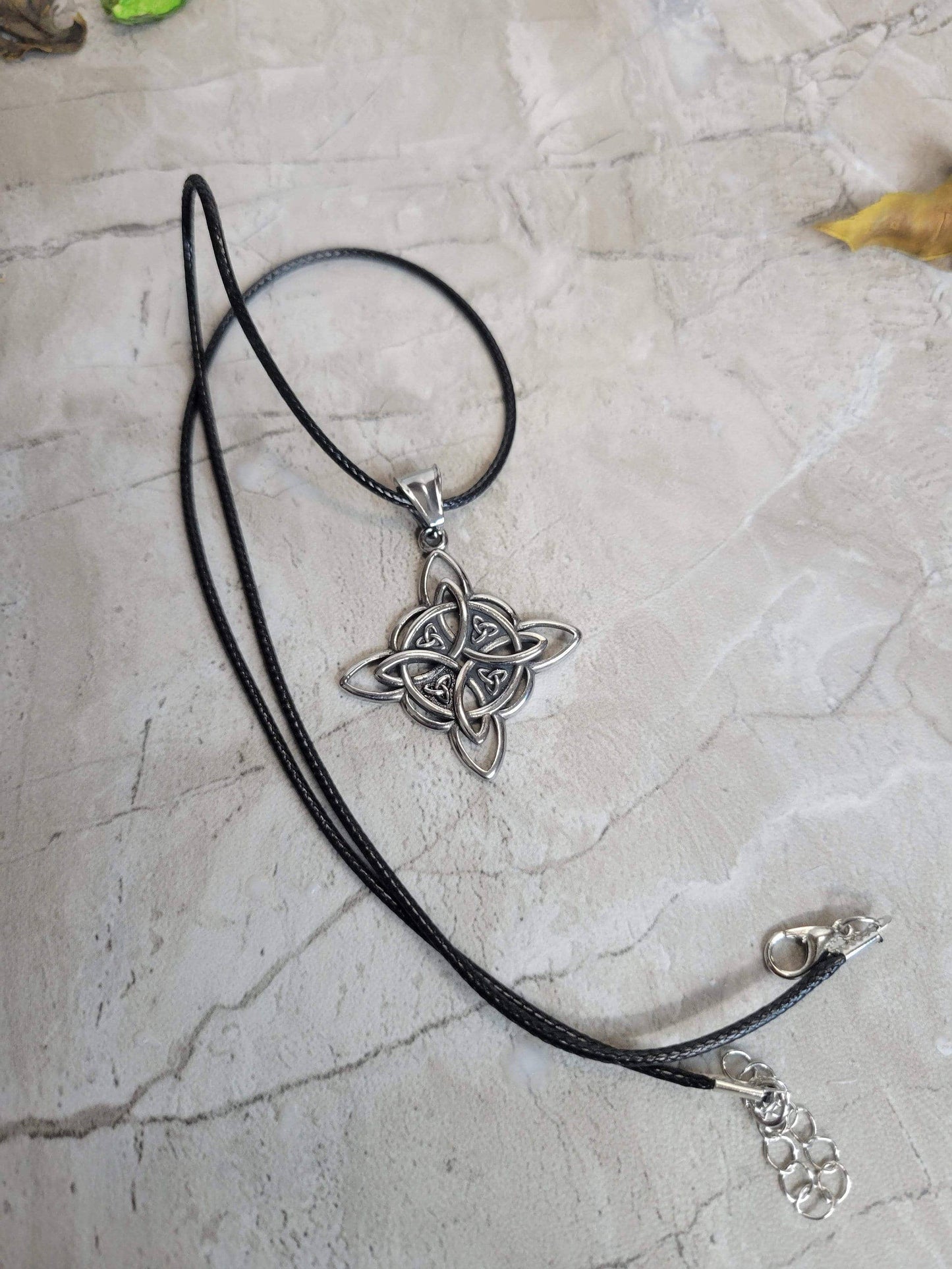 Witches Knot Necklace, Protection Charm Necklace, Witches