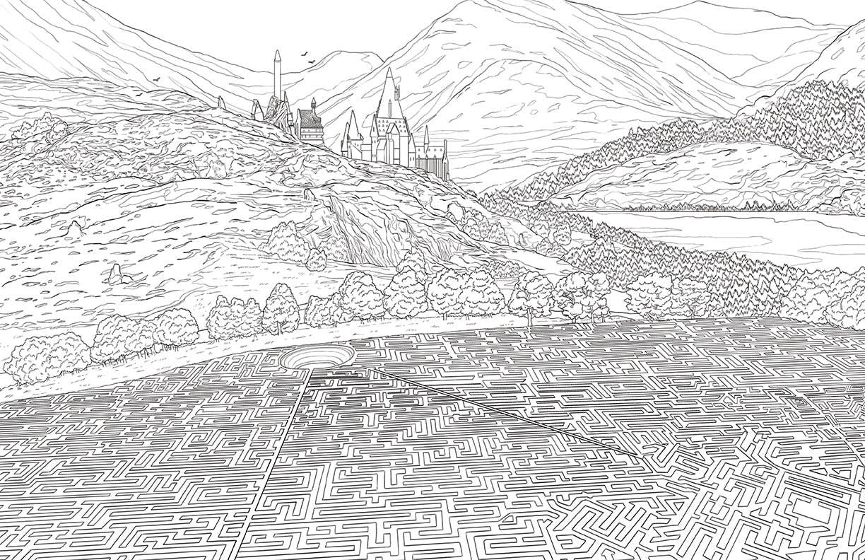 Harry Potter: Hufflepuff House Pride: The Official Coloring Book