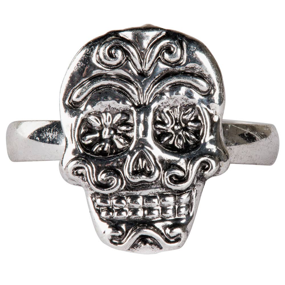 SUGAR SKULL ADJUSTABLE RING