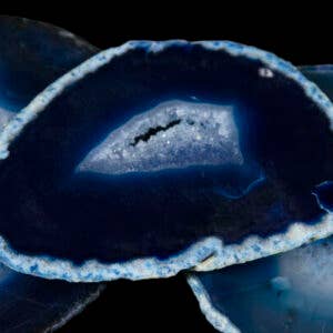 BLUE AGATE SLABS, SLICES- Sold By the Piece