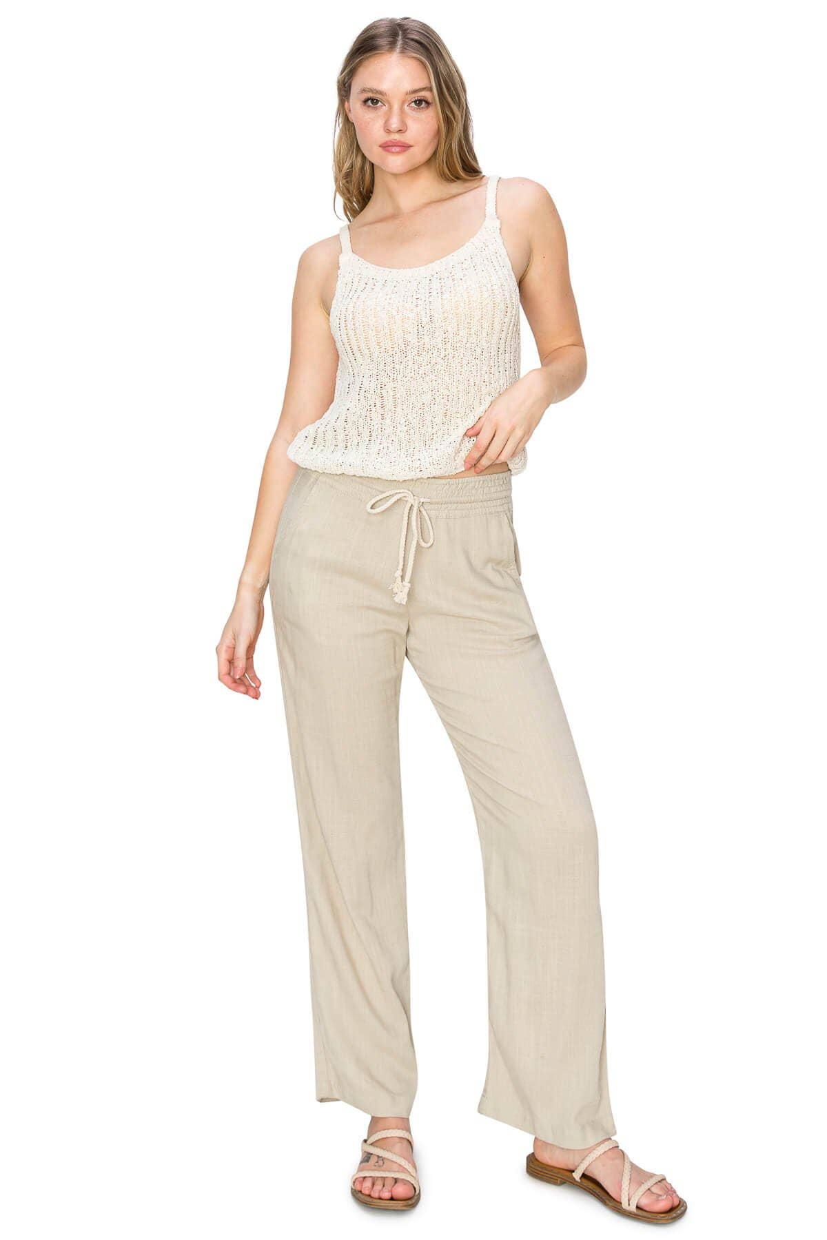 CALI1850 HIGH WAIST LOUNGE BEACH TROUSER (50130JLN260)