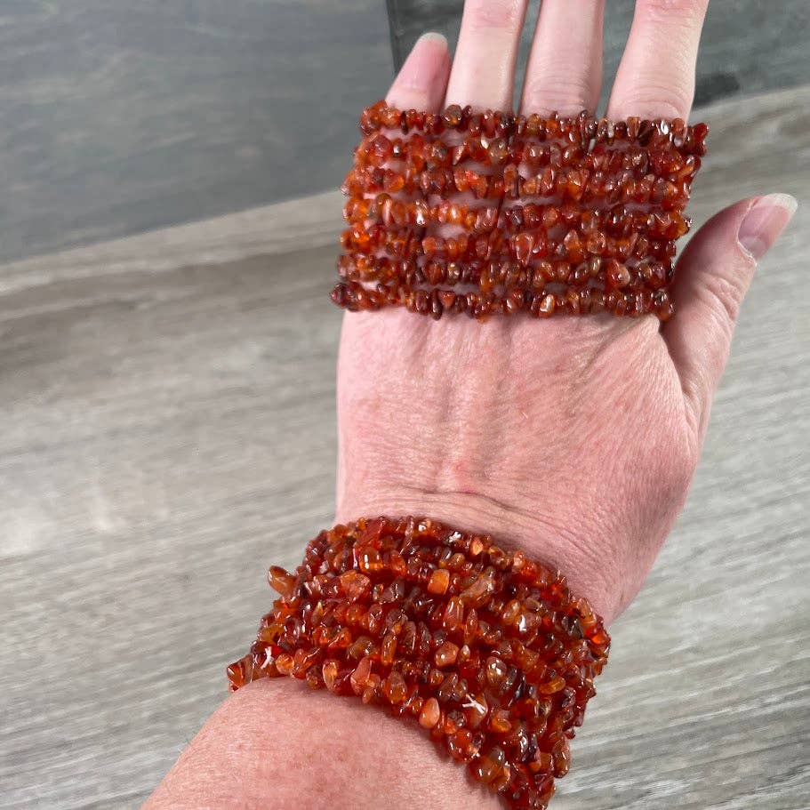 Gemstone Chip Bracelets
