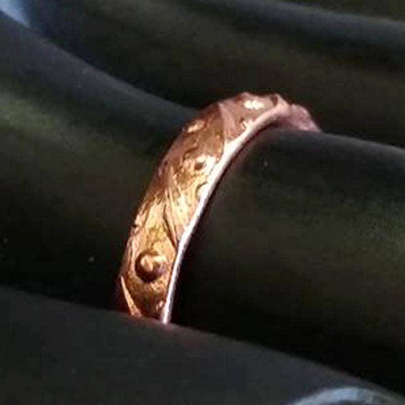 Ocean Motif Pure Healing Copper Adjustable Beach Toe Rings