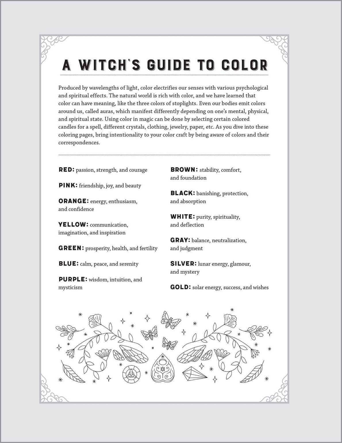 Witchcraft Coloring Book for Adults