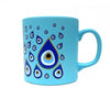 Drippy Evil Eye Light Blue Coffee Mug Cup 1.5 Cup