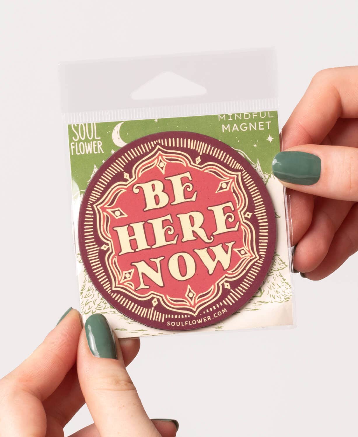 Be Here Now Magnet - Yoga Fridge Magnets