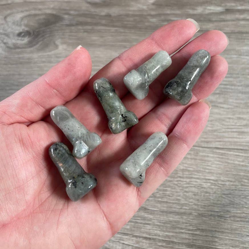 Crystal Phallic Figurine – Small Carved Gemstone Statue