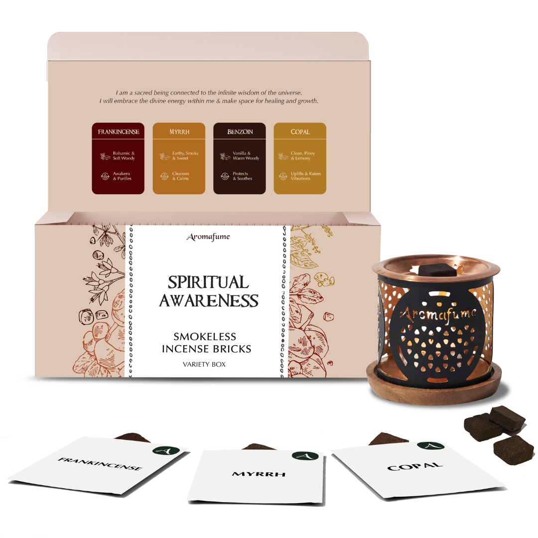 Spirituality Incense Brick & Burner Gift Set | Resins & More