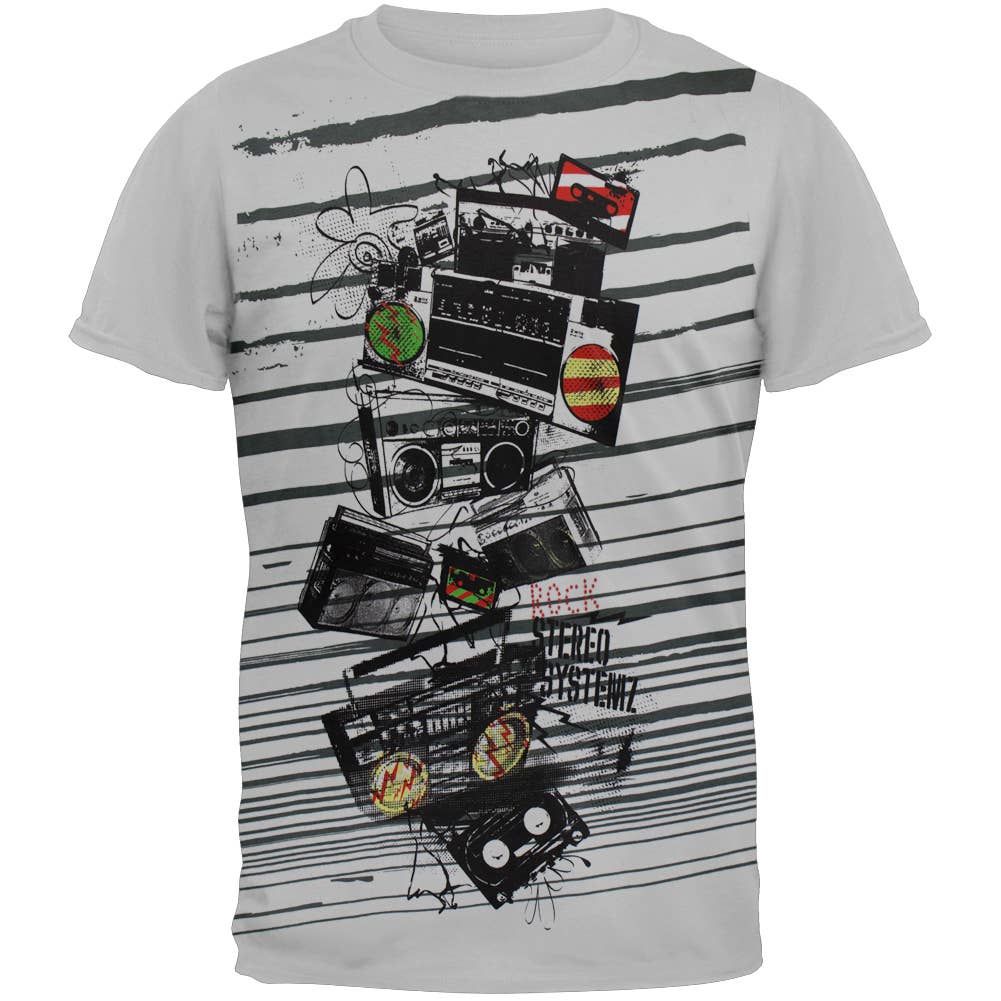 Retro Rock Stereo Systemz Men's Soft T Shirt