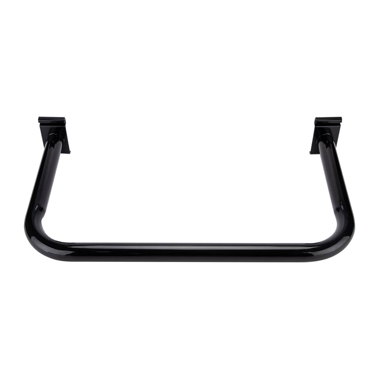 Black U-Shaped Hangrail For Wire Grid