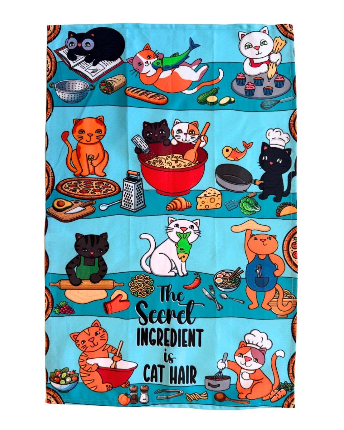 The Secret Ingredient is Cat Hair - Cotton Kitchen Towel