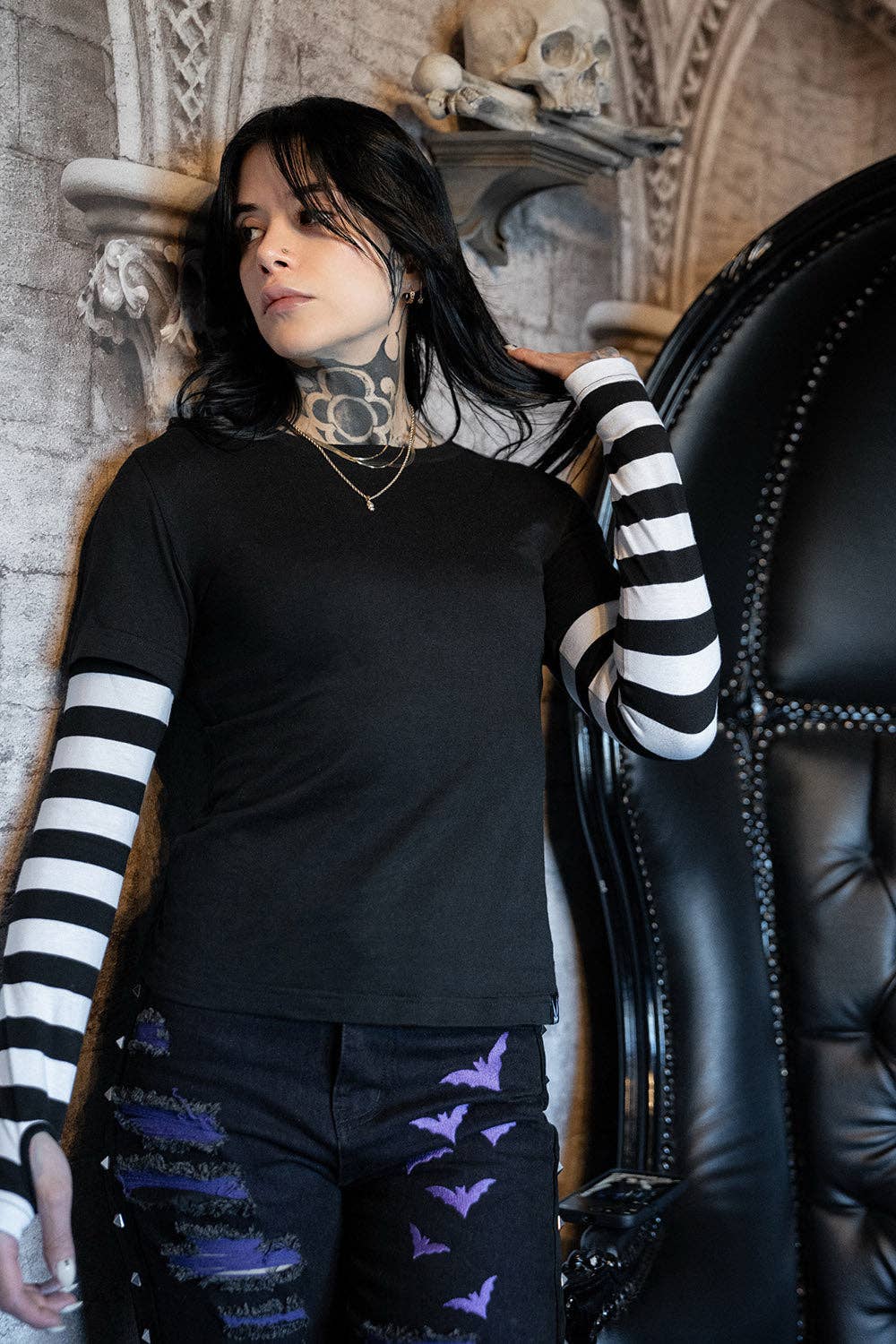 Melancholy Layered Striped Top