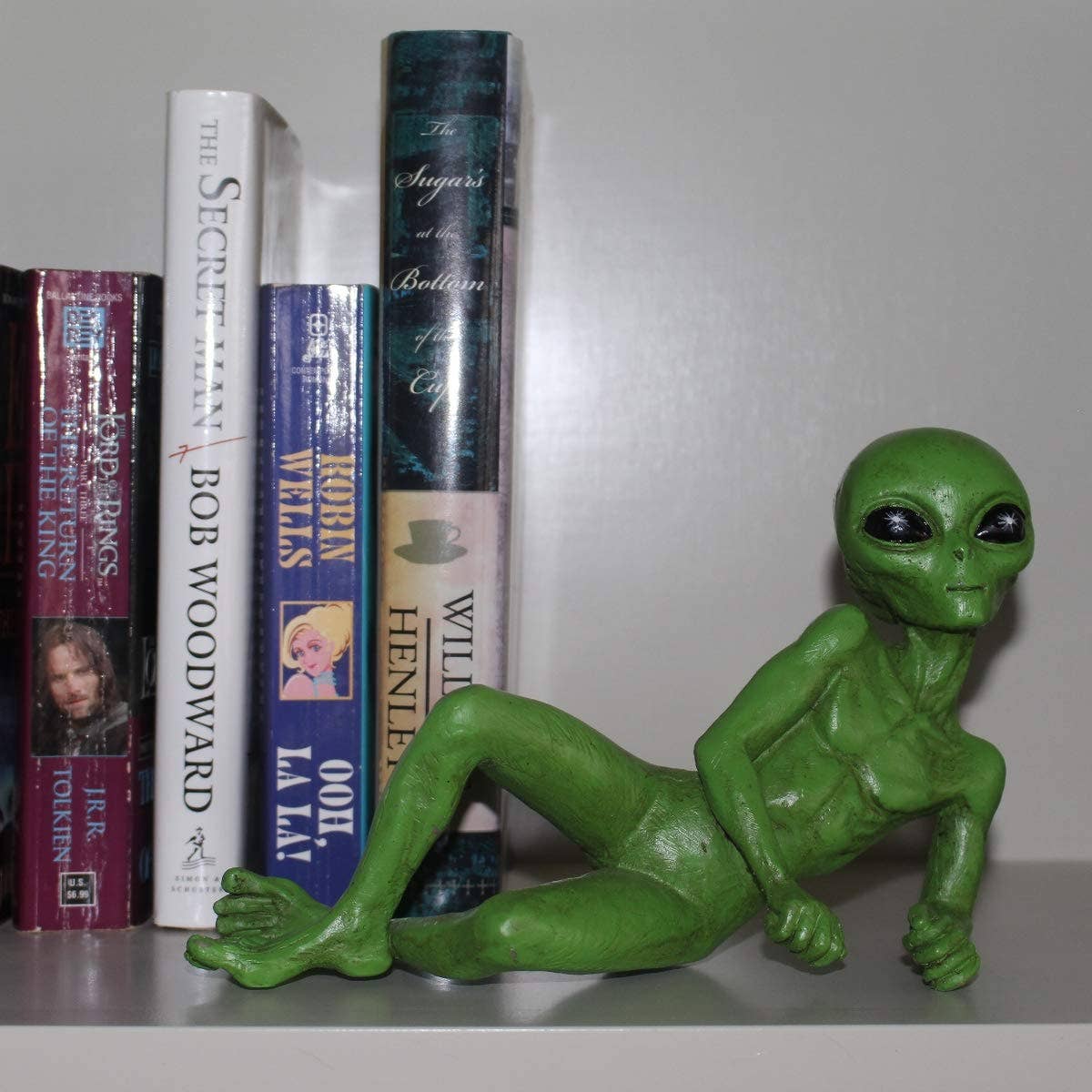 Alien Invasion Sexy 10” long Lying Male Alien Statue