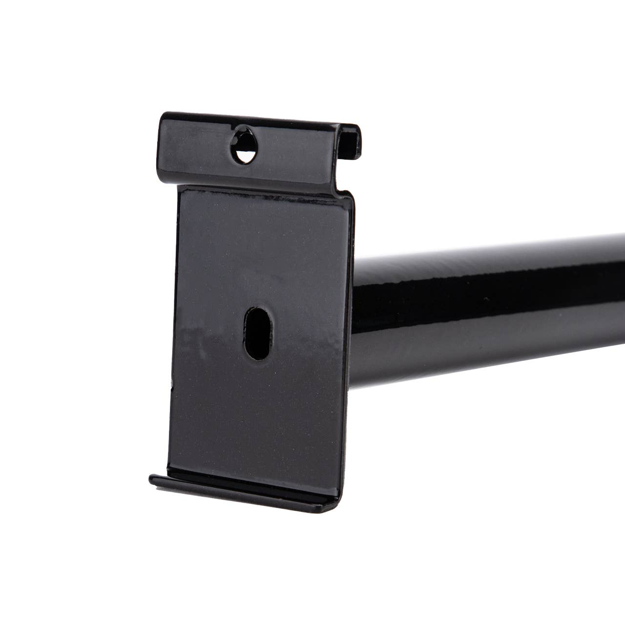 Black U-Shaped Hangrail For Wire Grid