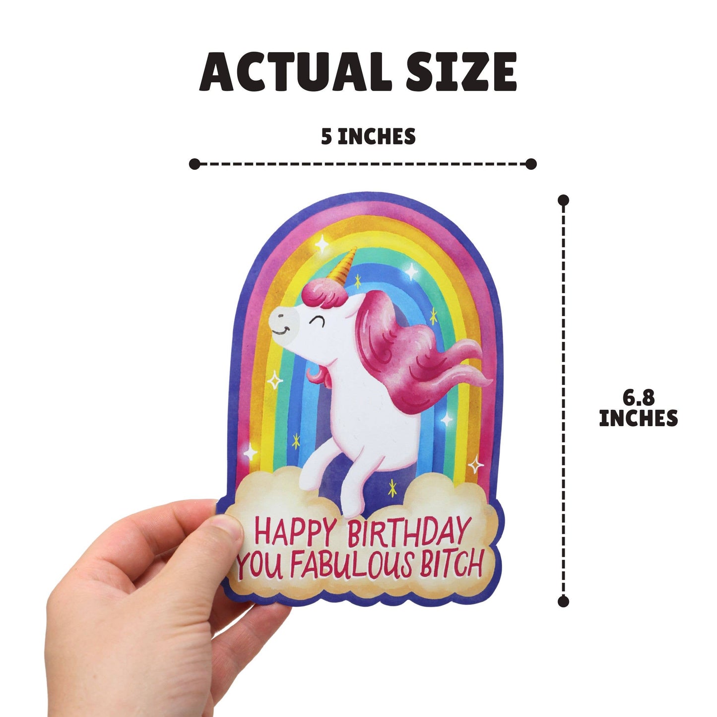 You Fabulous Bitch | Funny Die Cut Birthday Card