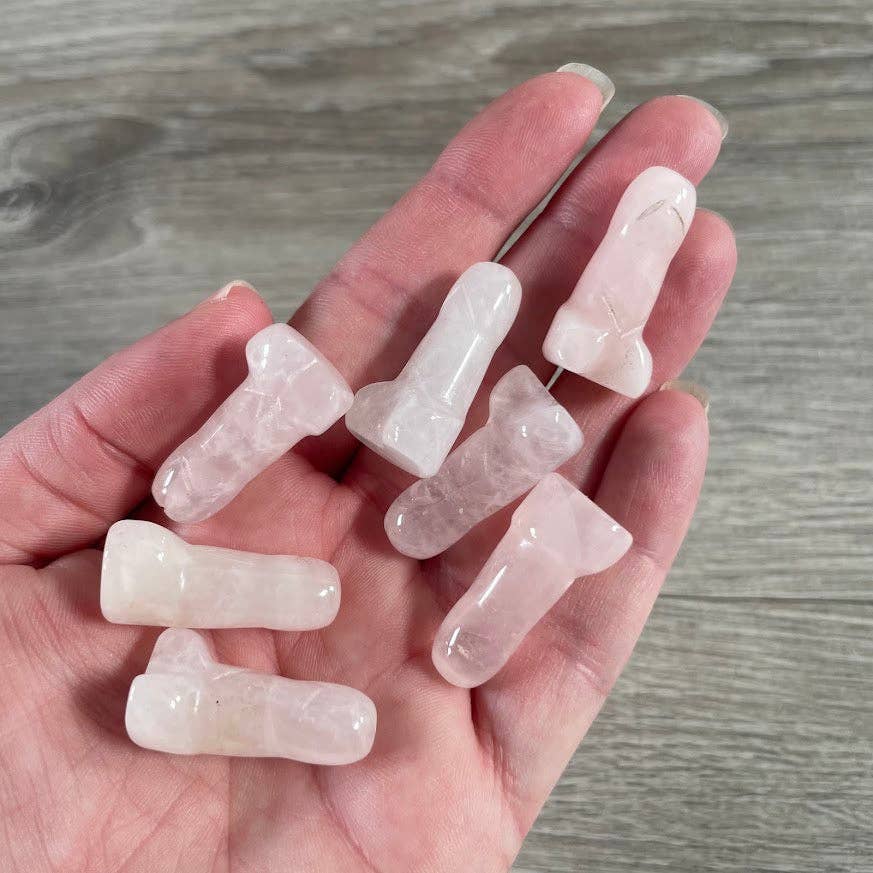 Crystal Phallic Figurine – Small Carved Gemstone Statue