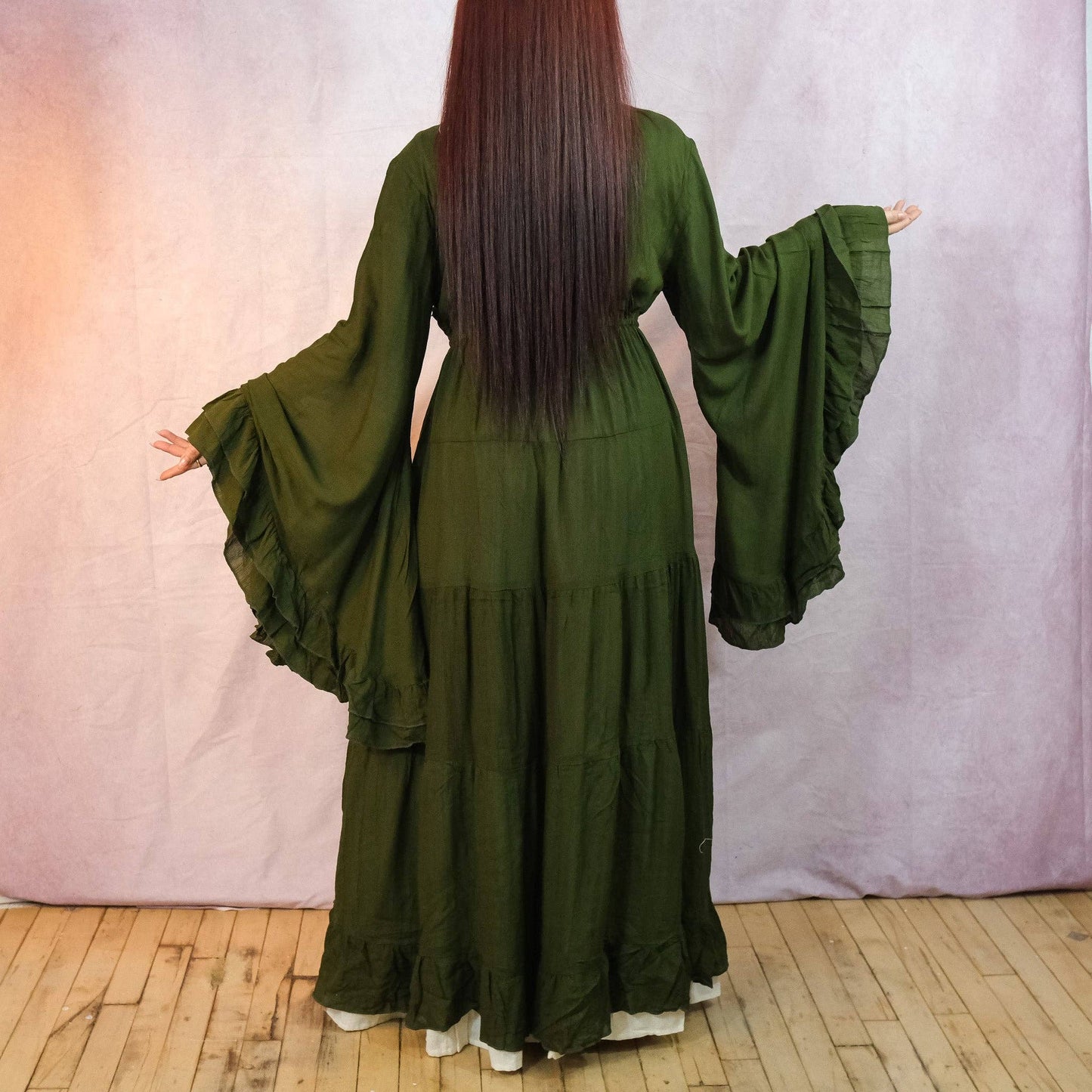 Moonlit Boho Duster with Ruffle Sleeve