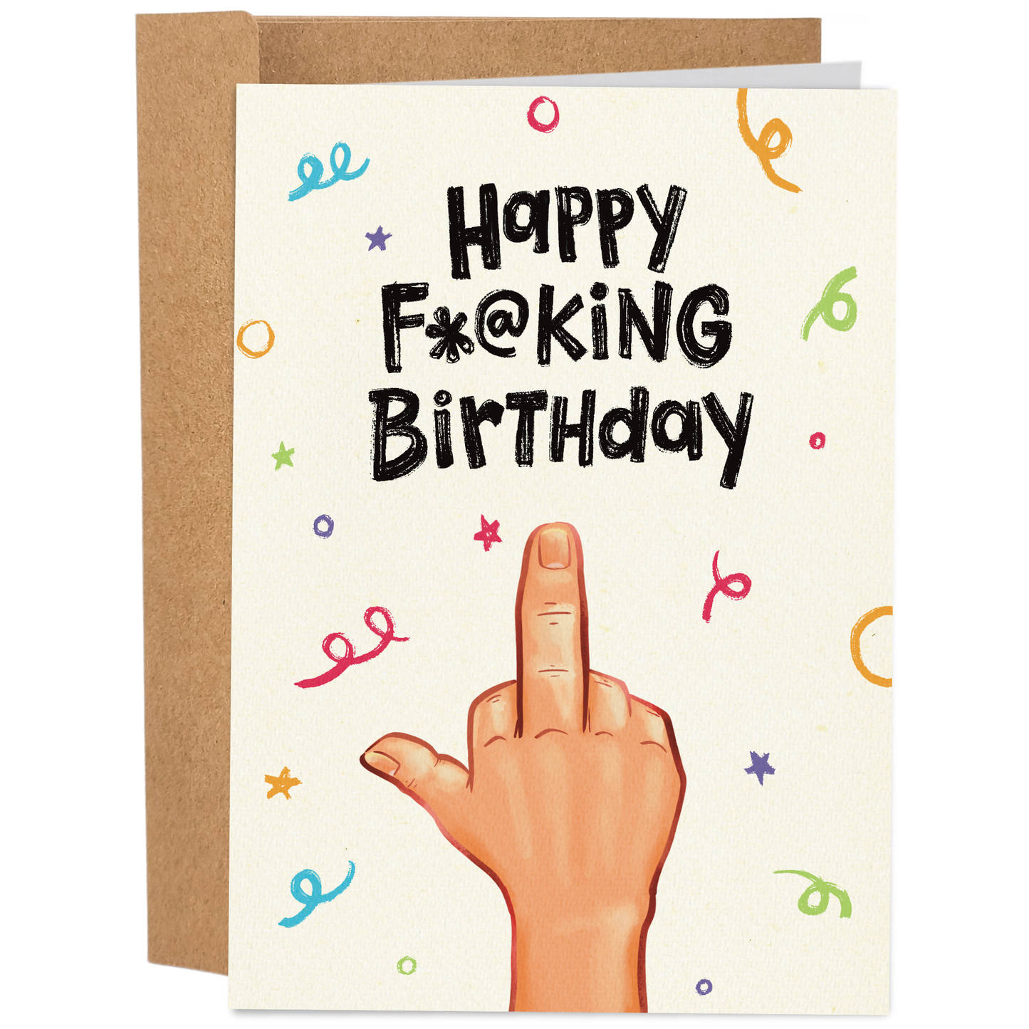 Funny Birthday Card for Friend - Happy Fucking Birthday