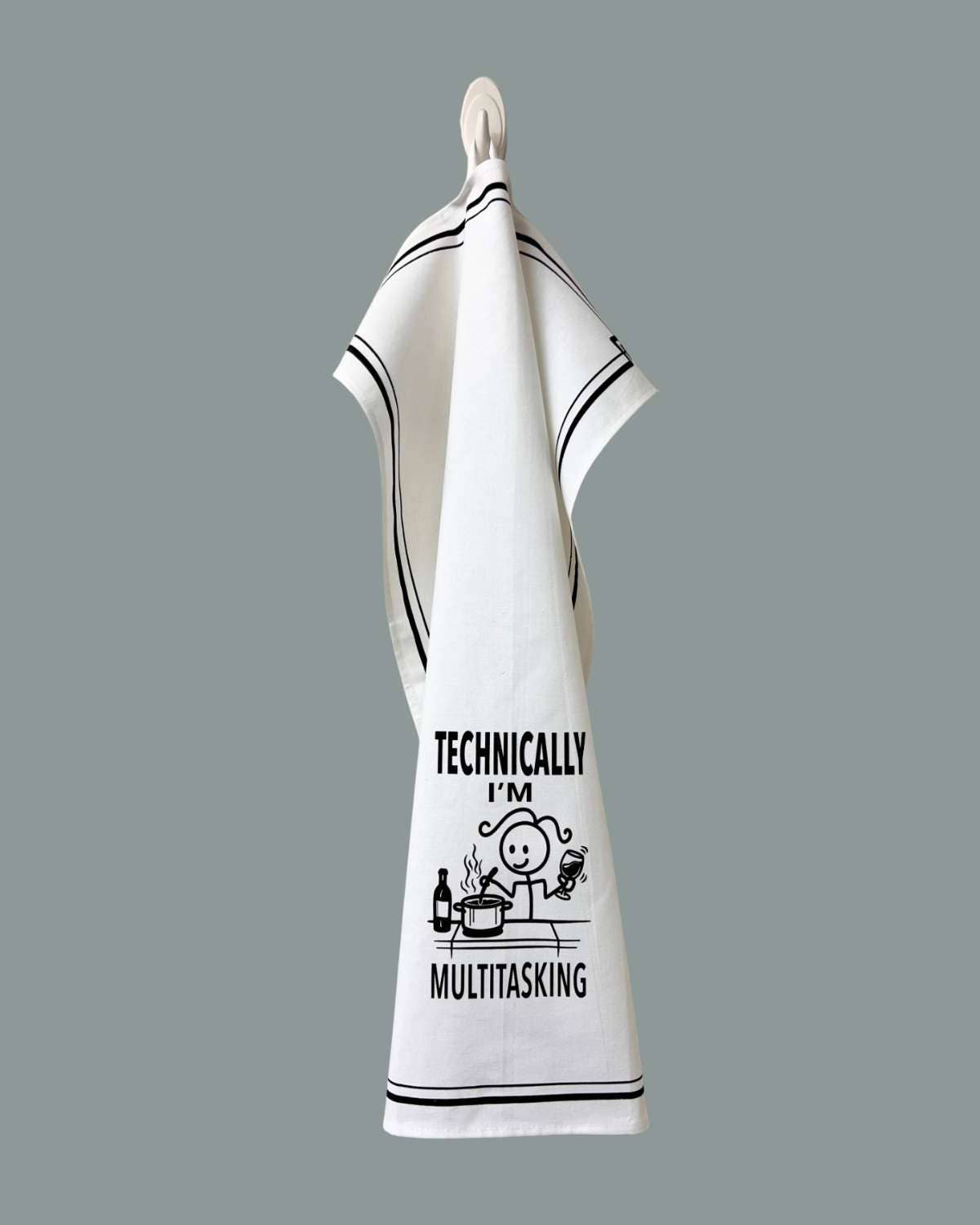 “Technically I'm Multitasking”- Hey Now Cotton Kitchen Towel