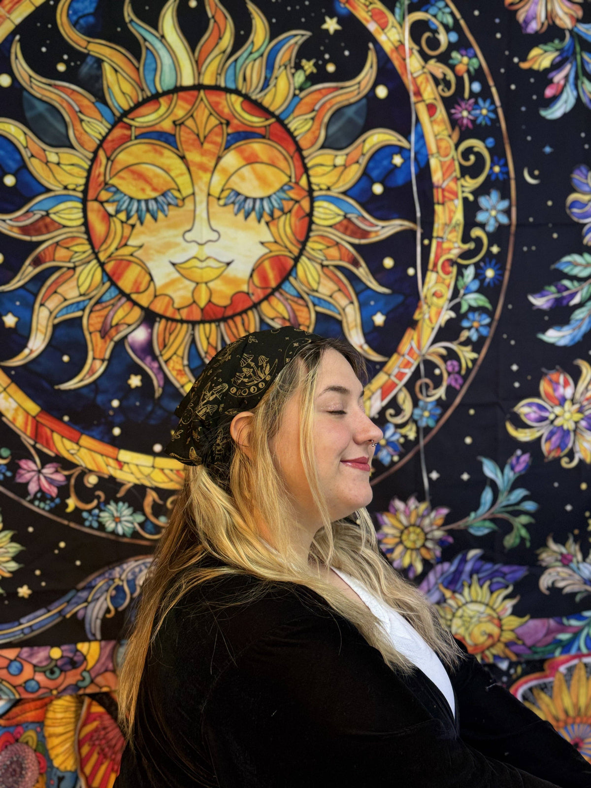 Celestial Mushroom Head Wrap