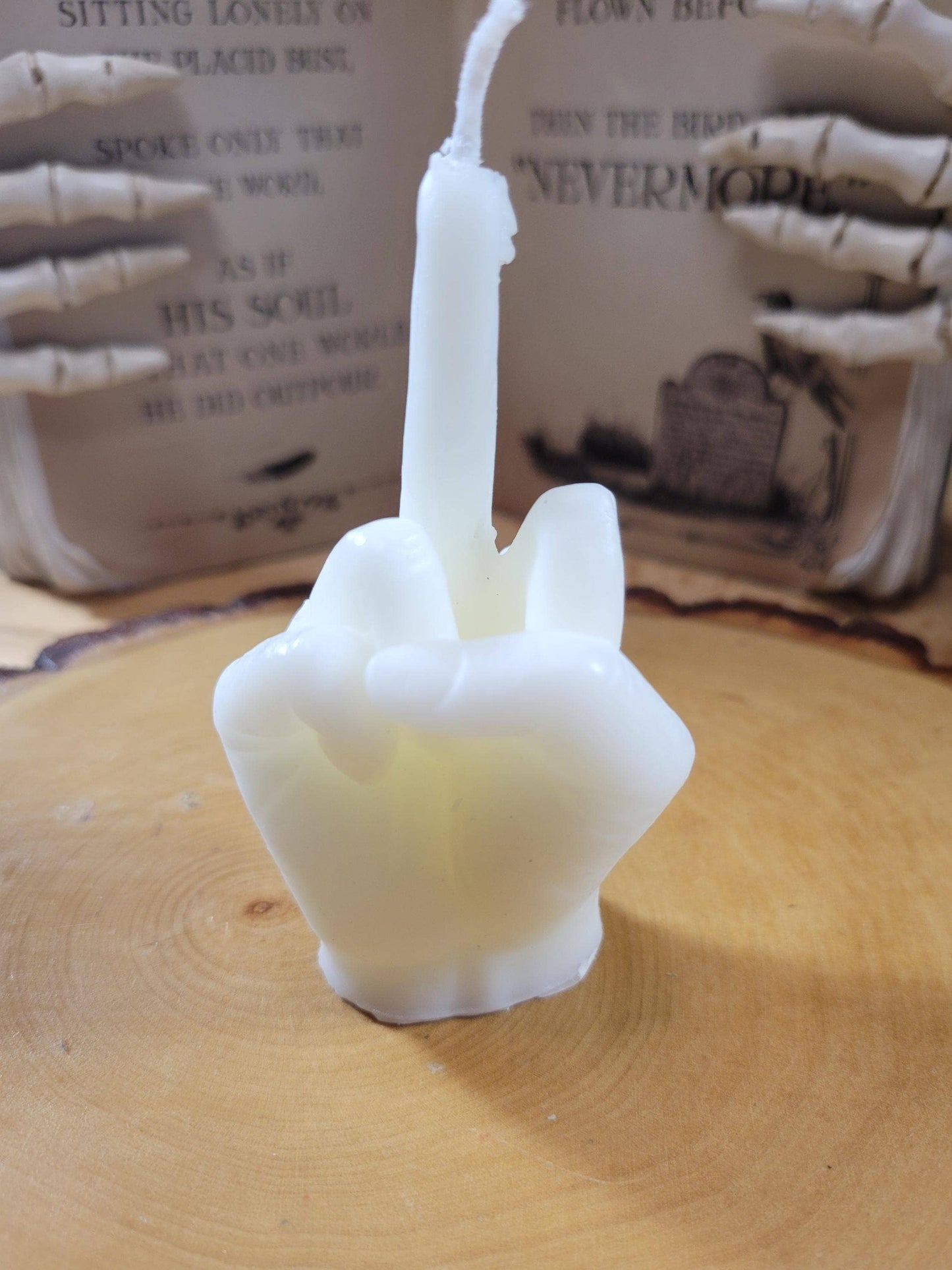 Middle Finger Candle - Unique Finger Shaped Candle for Gag Gift, Funny Home Decor, Novelty Party Candle, Bold Statement Candle